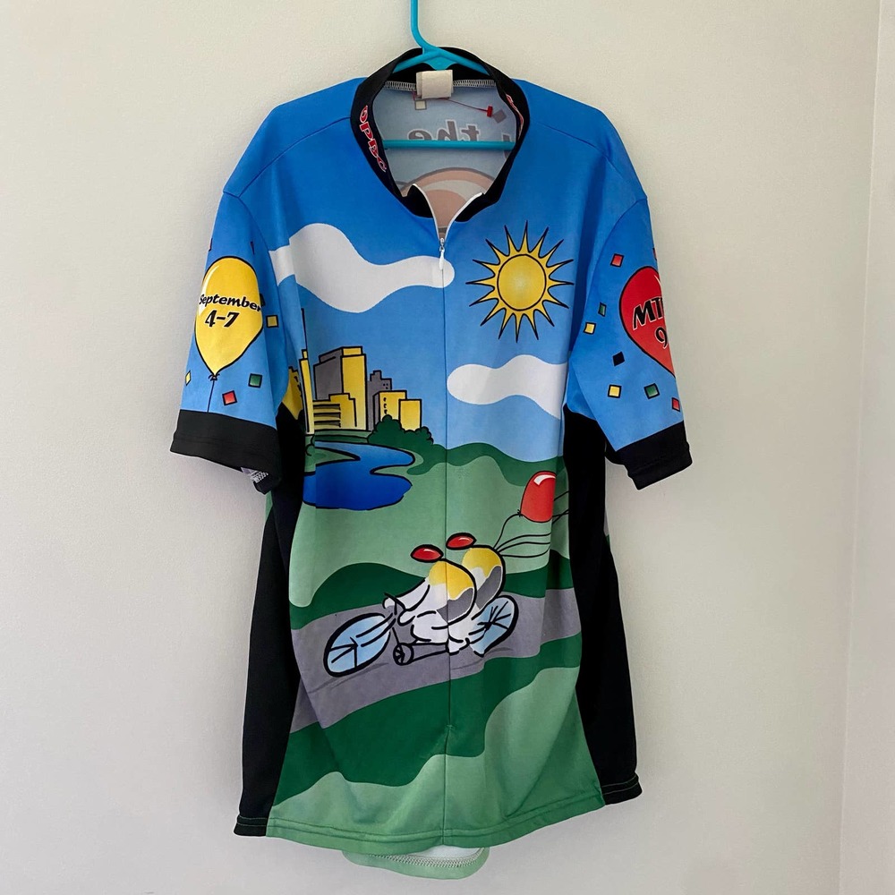 VOLER Vintage 1998 Bicycle Bike JERSEY Shirt Size L Omaha NE